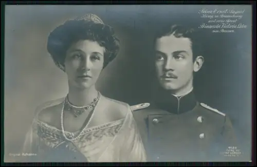 AK - Prinz Ernst August, Herzog zu Braunschweig - und Prinzessin Victoria Luise