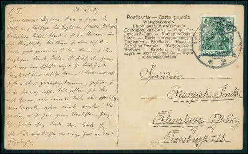 AK Kronprinz Wilhelm von Preußen - mit ältesten Sohn Prinz Wilhelm - 1907 gel.