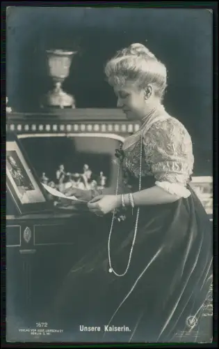 Auguste Viktoria von Schleswig-Holstein-Sonderburg-Augustenburg - 1907 gelaufen