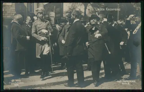 AK - Kronprinz Wilhelm von Preußen - Berlin-Nord in der Wichstraße - 1909