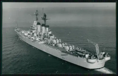 Foto 14x9cm  Roanoke Kreuzer USS CL145 Seeaufnahme USA Marine Worcester Klasse