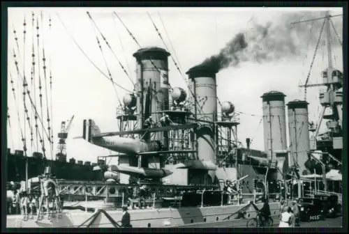 Foto 14x9cm - USA Hafen USS Nevada BB36 mit Vought VE7 US Navy Kriegsschiff 1925