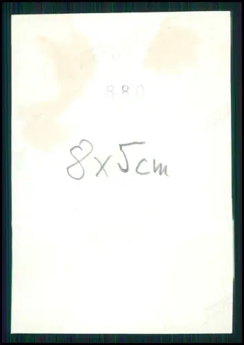 Foto 8x5cm - Stand-Portrait Soldat Wehrmacht u. Zettel Brief handschrift Widmung