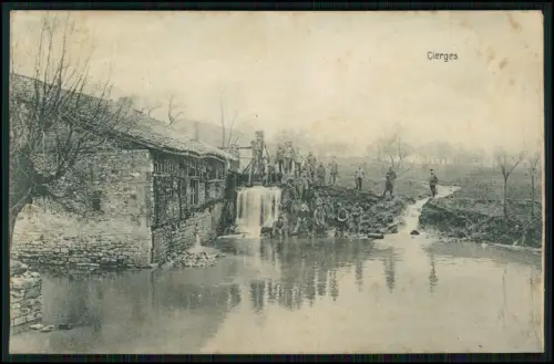 1.WK Landwehr inf. Rgt. 122 - Soldat R. Betz Feldpost März 1916 Mühle in Cierges