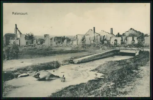 1.WK Landwehr inf. Rgt. 122 - Soldat R. Betz Feldpost Mai 1916 Malancourt Meuse