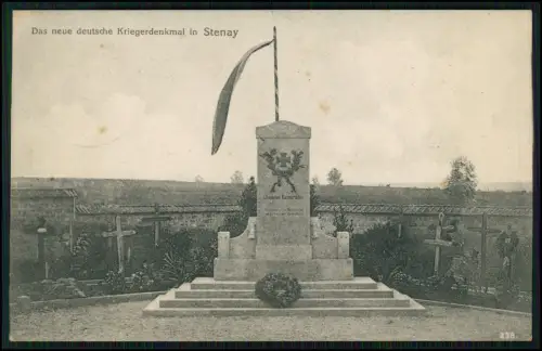 1.WK Landwehr inf. Rgt. 122 - Soldat R. Betz- Feldpost Feb. 1916  Stenay Denkmal