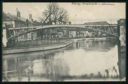 1.WK Landwehr inf. Rgt. 122 Soldat R. Betz Feldpost Juli 1916 Stenay Kanalbrücke