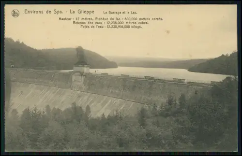 1.WK Landwehr inf.Rgt.122 Soldat R.Betz Feldpost Okt. 1916 Gileppe-Talsperre Spa