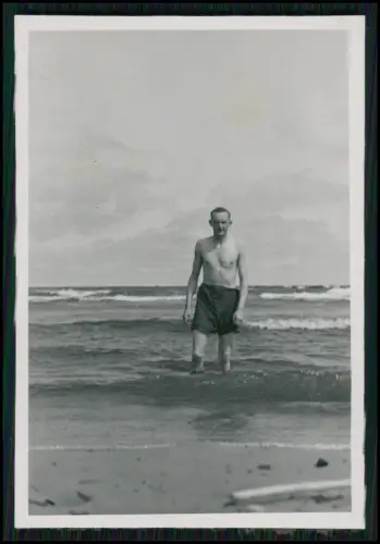 12x Foto - Wehrmacht Soldaten Baden Küste Danzig Gdańsk ü. Oliwski Park 1940