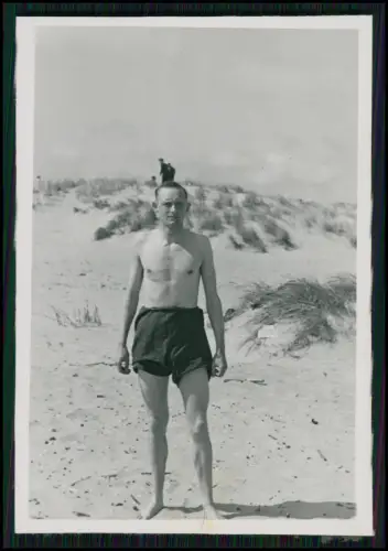 12x Foto - Wehrmacht Soldaten Baden Küste Danzig Gdańsk ü. Oliwski Park 1940