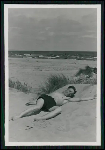12x Foto - Wehrmacht Soldaten Baden Küste Danzig Gdańsk ü. Oliwski Park 1940