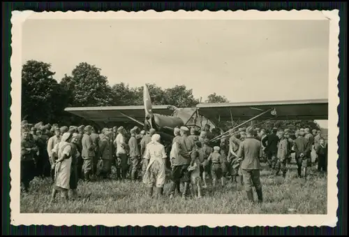 Foto - Soldaten Wehrmacht - Fi 156 Fieseler Storch Flugzeug Aircraft