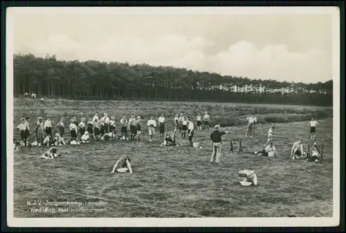 Foto AK - Niederlande N. J. V.-Jongenskamp, Leusden Jugendvereinigung 1935 gel.
