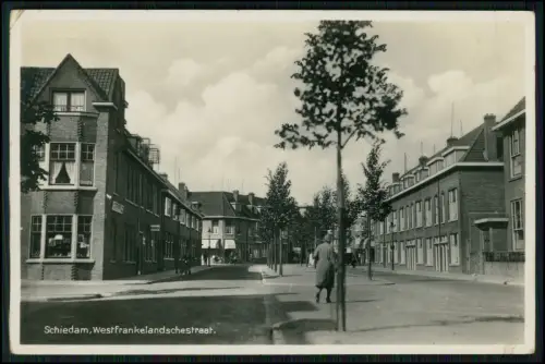 3x Foto AK - Ansichtskarte Postkarte Schiedam Südholland Niederlande - 1937 gel.