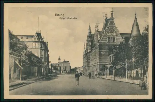 Elbing Elbląg Westpreußen - Ermland-Masuren - Friedrichstraße 1940 Feldpost gel.