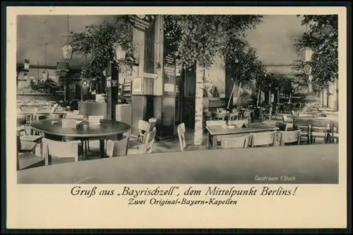 AK - Berlin Bayrischzell Gastraum Bayern Kapellen Innenraum - 1943 Feldpost gel.