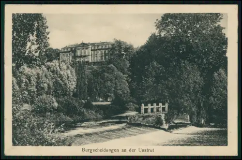 Schloss Burgscheidungen Laucha an der Unstrut Sachsen-Anhalt 1943 Feldpost gel.