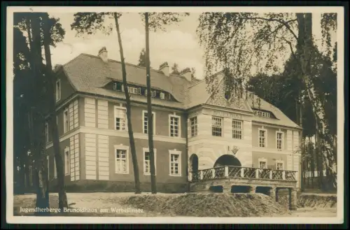 Foto AK - Altenhof Eberswalde Jugendherberge Brunoldhaus  Werbellinsee 1936 gel.