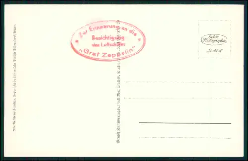 Foto AK  Friedrichshafen Bodensee mit berühmten Luftschiff Graf Zeppelin im Flug