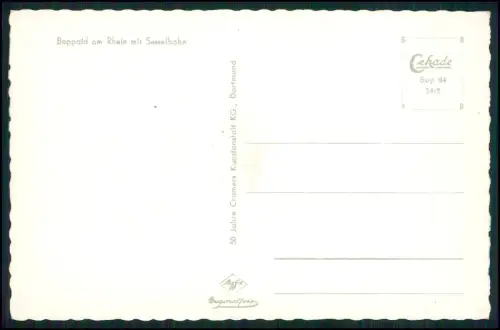 9x AK vom Mittelrhein - Burgen Dampfer charakteristische Flusslandschaft ab 1915