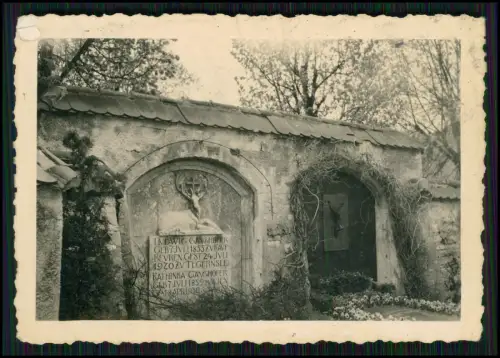 3x Foto - Grabstätte von Ludwig Ganghofer - Friedhof Rottach Egern - um 1940