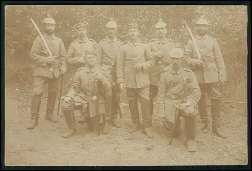 Foto AK 1. WK - Soldat aus Dresden - Reserve-Fußartillerie-Regiment Nr. 19 I.Mun