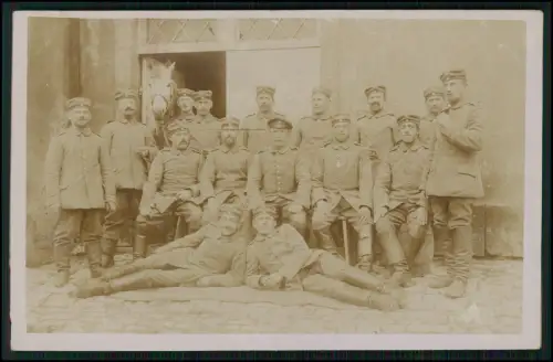 Foto AK 1.WK - Soldat aus Dresden - Reserve-Fußartillerie-Regiment Nr. 19 1915