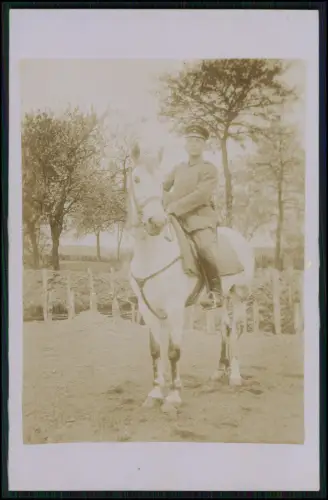 4x Foto AK 1.WK - Soldat aus Dresden  Reserve-Fußartillerie-Regiment Nr. 19 1915