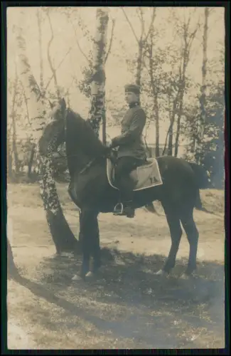 2x Foto AK 1.WK - Soldat aus Dresden  Reserve-Fußartillerie-Regiment Nr. 19 1918