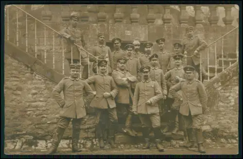 Foto AK 1.WK - Soldat Dresden  an Reserve-Fußartillerie-Regiment Nr. 19 1915 gel