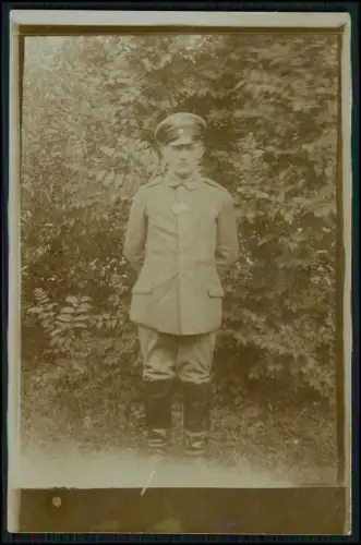 3x Foto AK 1.WK - Soldat aus Dresden  Reserve-Fußartillerie-Regiment Nr. 19 1916