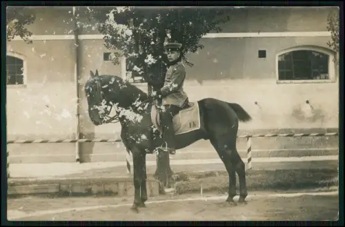 6x Foto AK 1.WK - Soldat aus Dresden  Reserve-Fußartillerie-Regiment Nr. 19