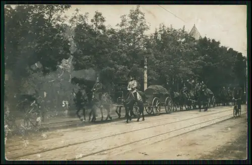 Foto AK - Dresden Sächsische Armee - Königsbrücker Straße ? - 1910-14