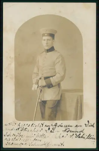 Foto AK Soldaten Dresden Rgrt 12 Sächsische Armee - 1912 von Berlin nach Bautzen