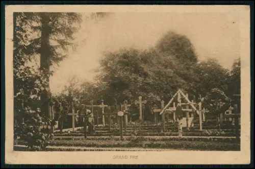 AK 1.WK - Grand Pré Ardennes Argonnen - Soldatenfriedhof 1917 Feldpost gelaufen
