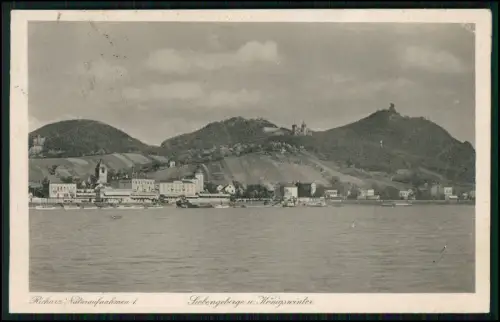 5x AK - Rheintal Bad Honnef Königswinter Drachenfels u.a. - alle 1920er gelaufen