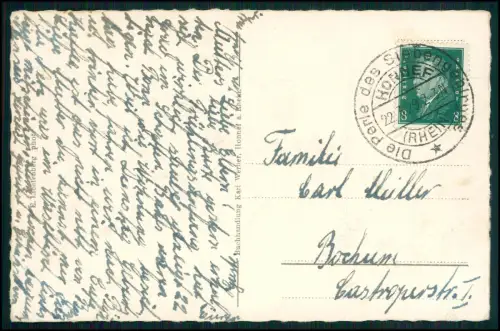 5x AK - Rheintal Bad Honnef Königswinter Drachenfels u.a. - alle 1920er gelaufen