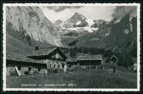 2x Foto AK - Schutzhütte Berggasthof Ködnitztal Großglockner u Eckbauer Garmisch