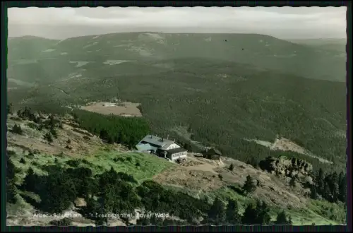 AK Spiegelau Arberschutzhaus Großer Arber - höchste Berg Gebirgsmassiv koloriert