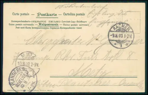 AK - Worpswede Abendrot - Wencke Künstlerhaus Moorlandschaft - 1903 gelaufen