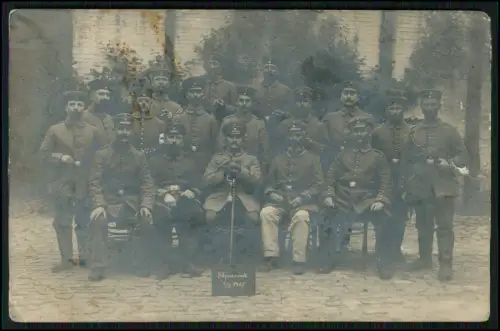 8x Foto AK 1. WK - Gruppen Soldaten im Einsatz Front - Feldpostkarten 1914-1918