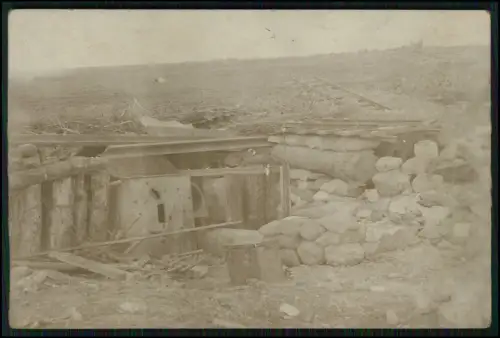 8x Foto AK 1. WK -  Soldaten im Einsatz Bunker Shelter Feldpostkarten 1914-1918