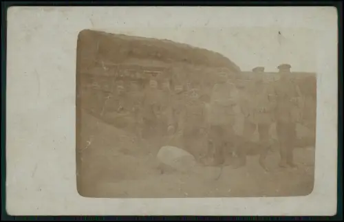 8x Foto AK 1. WK -  Soldaten im Einsatz Bunker Shelter Feldpostkarten 1914-1918