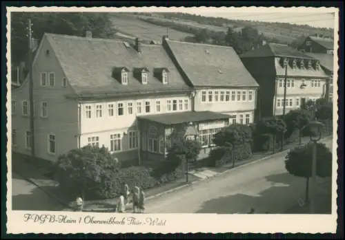 Foto AK - Oberweißbach in Thüringen - FDGB Ferienheim Frida Hockauf - Heim 1
