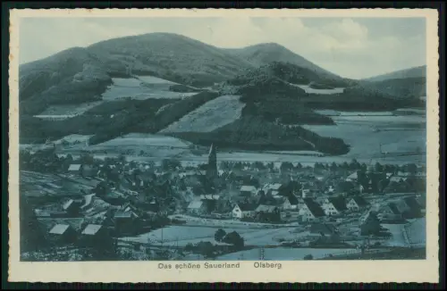 3x AK - Olsberg im Sauerland - Panorama Ortsansicht Kirche Häuser alle 1930 gel.