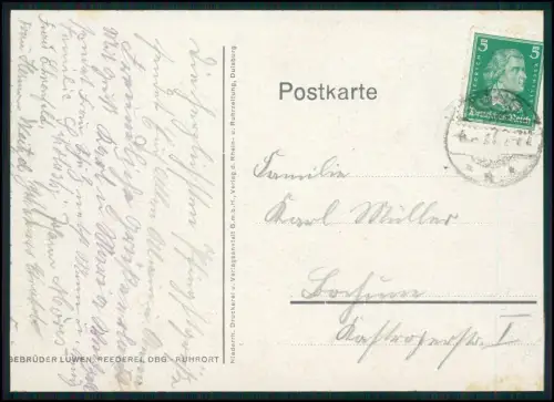 AK - Königswinter Dampfschiff Rheintreue vor Drachenfels Rheinmotiv - 1928 gel.