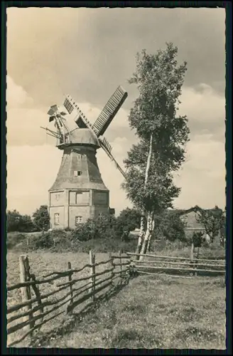 2x Foto AK - Ostseebad Graal Müritz - Alte Windmühle in Graal - u. Holland Mühle