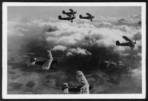 Foto 18x12 Aufklärungsstaffel Luftwaffe Flugzeuge Reichsluftfahrtministerium RLM