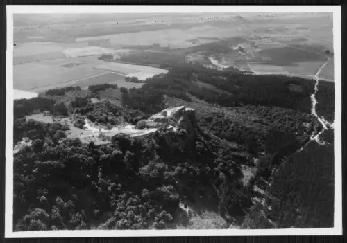 Foto 17x12cm Blankenburg Burg Regenstein Harz Luftbild Festung Freigegeben R L M
