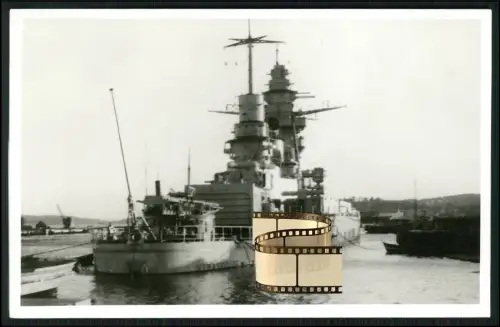 Foto 14x9cm - Schlachtschiff Richelieu 1940 französisches Flaggschiff Fr. Hafen